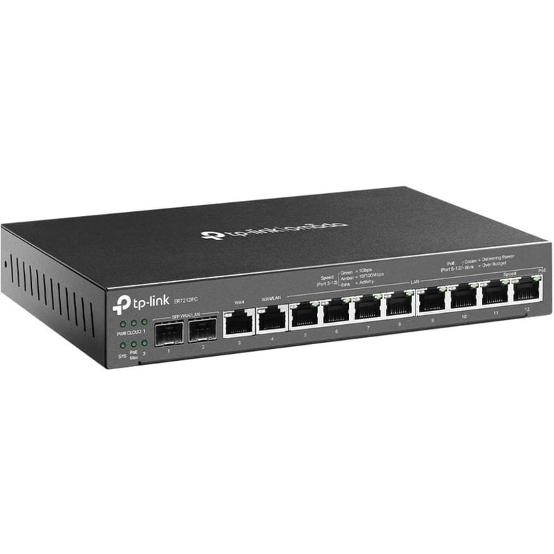 TP-Link ER7212PC - Omada PoE Switch & Controller 3-in-1 Gigabit VPN Router - Thumbnail 3