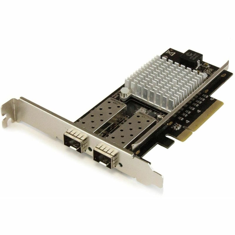 StarTech.com 10G Network Card - 2x 10G Open SFP+ Multimode LC Fiber Connector - Intel 82599 Chip - Gigabit Ethernet Card - Thumbnail 1