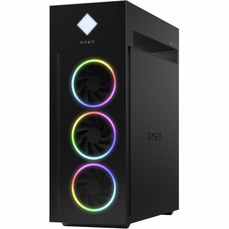 OMEN GT22-1000i GT22-1080 Gaming Desktop Computer - Intel Core i7 13th Gen i7-13700KF - 32 GB - 1 TB SSD - Tower - Black, Dark Chrome - Thumbnail 1