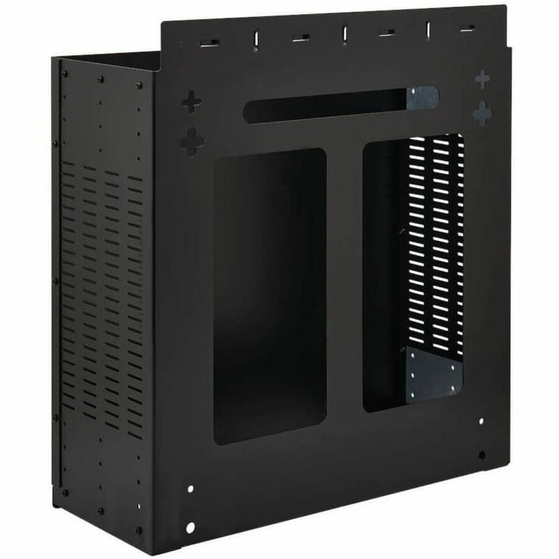 Tripp Lite by Eaton SmartRack 4U Low-Profile Vertical-Mount Vented Wall-Mount Mini Rack Enclosure, Black - Thumbnail 3
