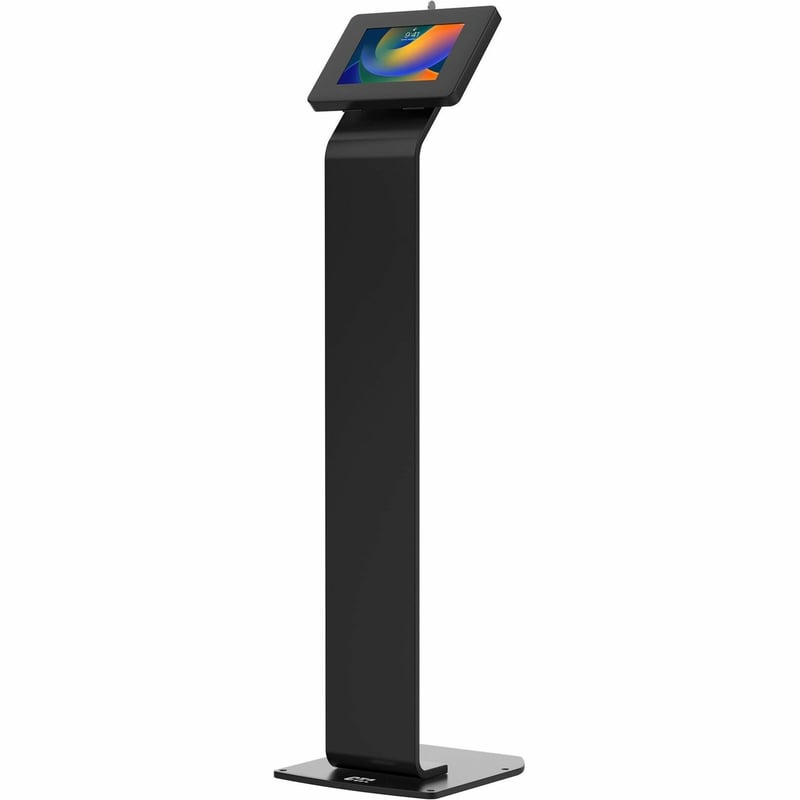 CTA Digital Premium Small Locking Floor Stand Kiosk (Black) - Thumbnail 1