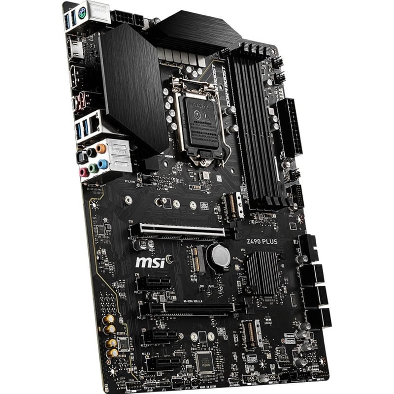 MSI Z490 PLUS Desktop Motherboard - Intel Z490 Chipset - Socket LGA-1200 - Intel Optane Memory Ready - ATX - Thumbnail 4