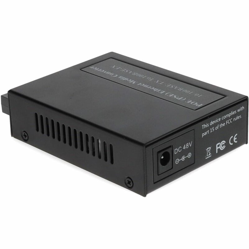 AddOn 10/100Base-TX(RJ-45) to 100Base-FX(SC) MMF 1310nm 2km POE Media Converter - Thumbnail 3