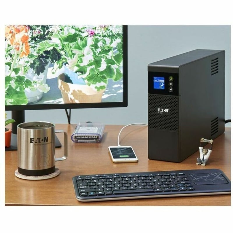 Eaton 5S UPS 1500VA 900 Watt 120V LCD Line-Interactive Battery Backup ECO USB - Thumbnail 4