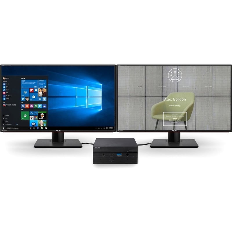 Asus PN62S PN62S-SYS715PXFD Desktop Computer - Intel Core i7 10th Gen i7-10710U - 16 GB - 512 GB SSD - Mini PC - Black - Thumbnail 3