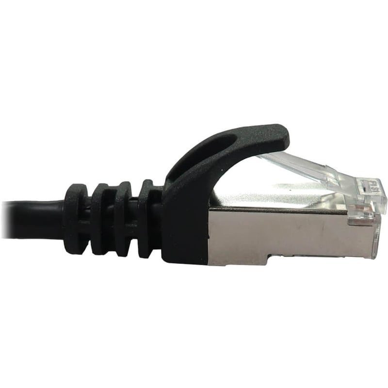Eaton Tripp Lite Series Cat6a 10G Snagless Shielded Slim STP Ethernet Cable (RJ45 M/M), PoE, Black, 10 ft. (3.1 m) - Thumbnail 4