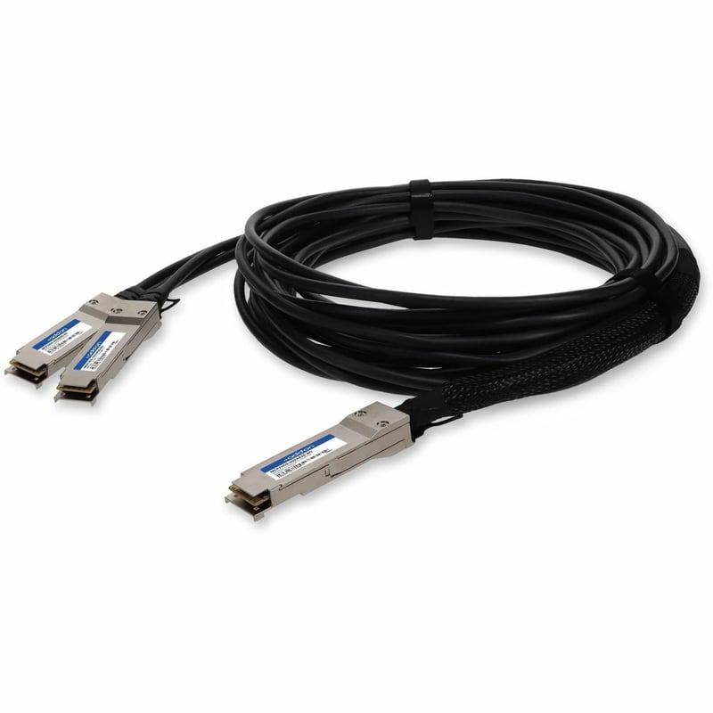 AddOn Mellanox® MCP7H50-V02AR26 Compatible TAA 200GBase-CU QSFP56 to 2xQSFP56 Infiniband HDR Direct Attach Cable (Passive Twinax, 2.5m, LSZH) - Thumbnail 1
