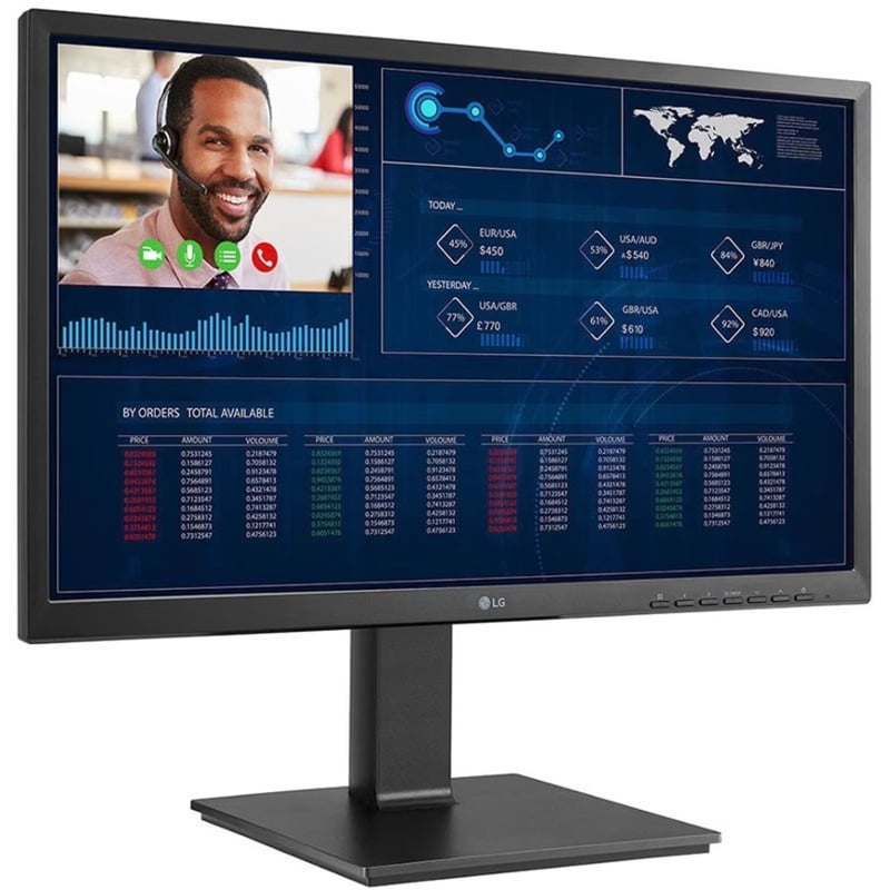 LG 24CQ651W-BP All-in-One Thin Client - Intel Pentium N6005 Quad-core (4 Core) 2 GHz - Black