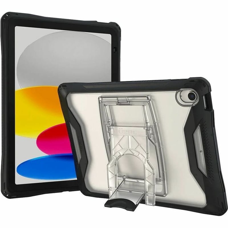AfterShock Case for iPad 10.9 Gen 10, w/ Kickstand & Screen Protector, Black - Thumbnail 2