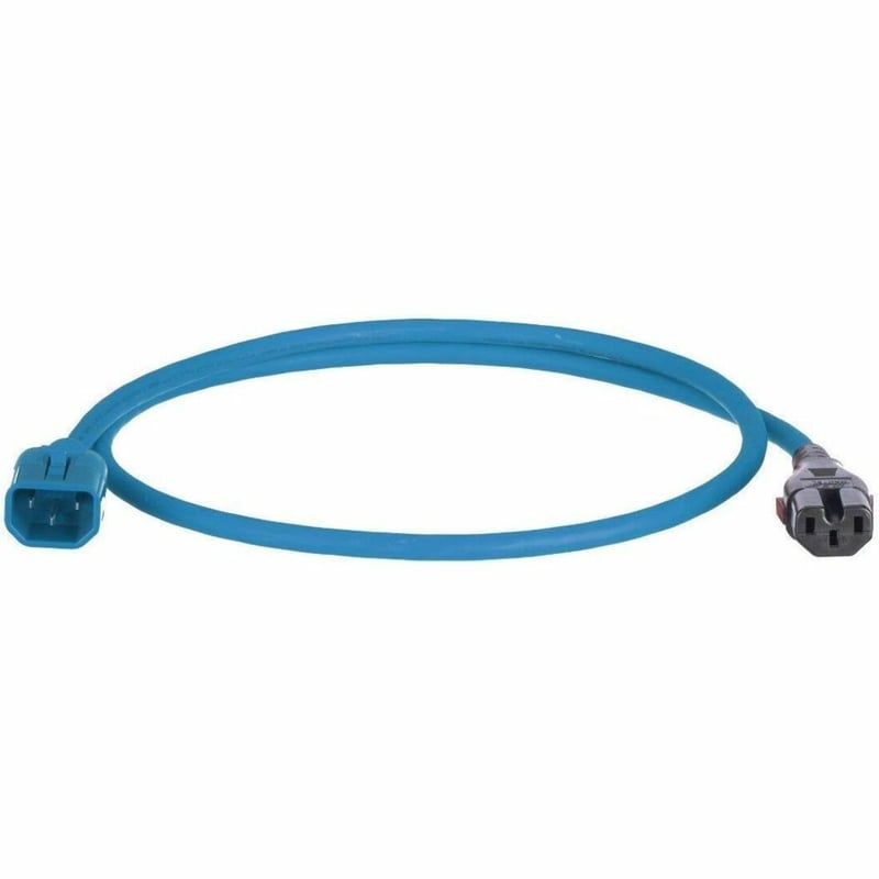DL LCK PW CORD IEC C14 TO IEC C 15/C13 8 FT (2.4 M) BU 10PK - Thumbnail 1
