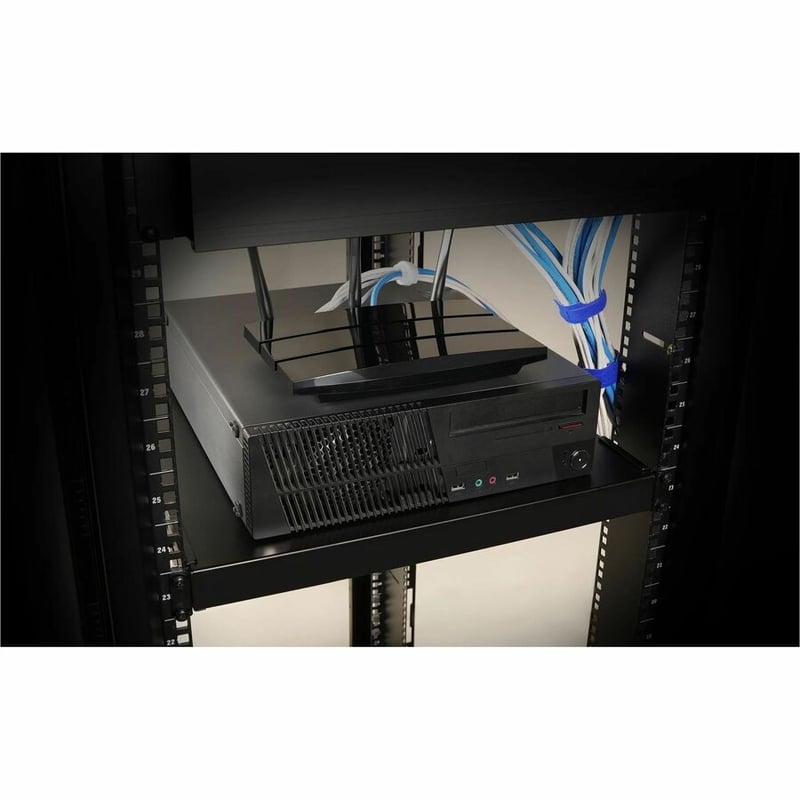 ADJUSTABLE DEPTH FIXED SERVER RACK CABINET SHELF - HEAVY DUTY