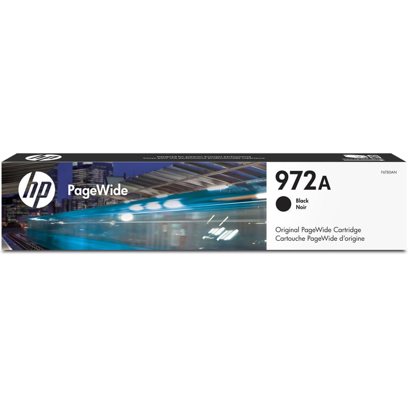 HP 972A (F6T80AN) Original Page Wide Ink Cartridge - Single Pack - Pigment Black - 1 Each - Thumbnail 1