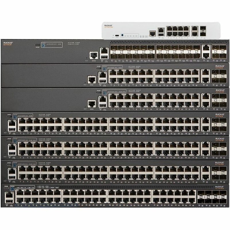 ICX 7150 SWITCH, 48X 10/100/1000 POE+ PORTS, 2X 1G RJ45 UPLINK-PORTS, 2X 1G SFP - Thumbnail 2