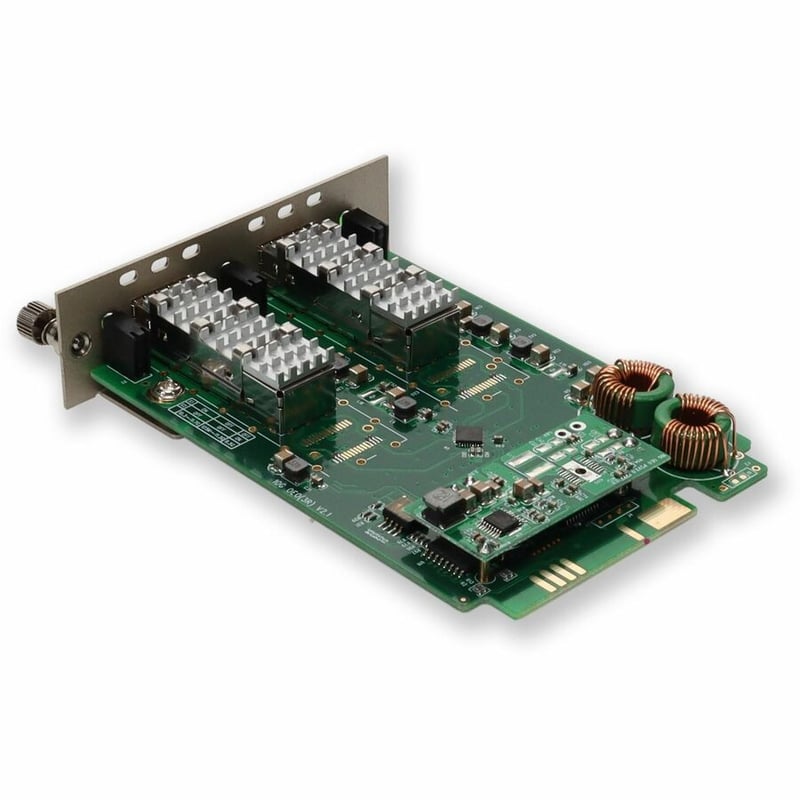 AddOn 10G OEO Converter (3R Repeater) with 2 Open SFP+ Slots Media Converter Card for our rack or Standalone Systems - Thumbnail 4