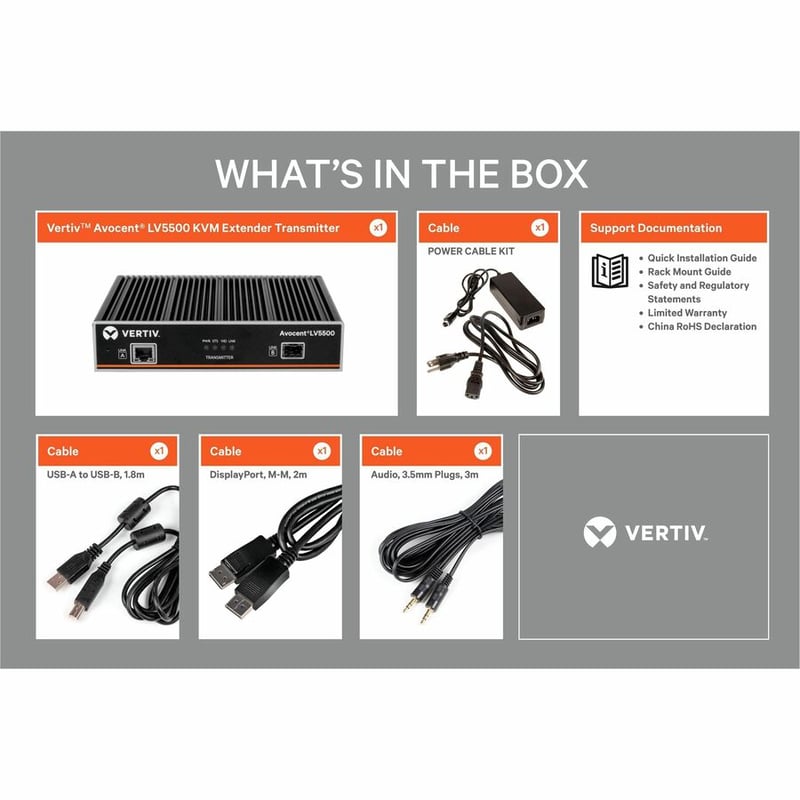 Vertiv Avocent LV5500 High-Performance KVM Extender | Transmitter - Thumbnail 3