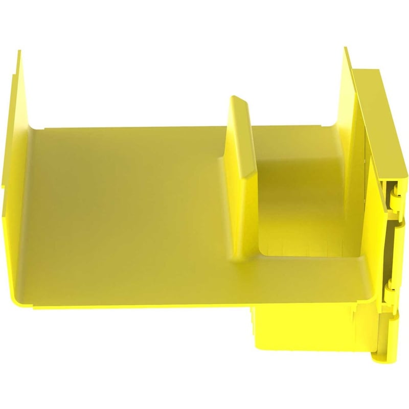 Panduit FiberRunner Vertical Tee, 90, 12x4, Yellow - Thumbnail 3
