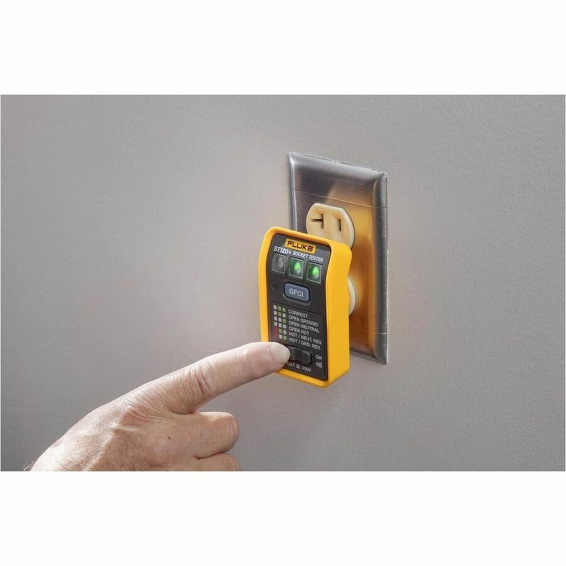 Fluke ST120+ GFCI Socket Tester with Beeper - Thumbnail 4
