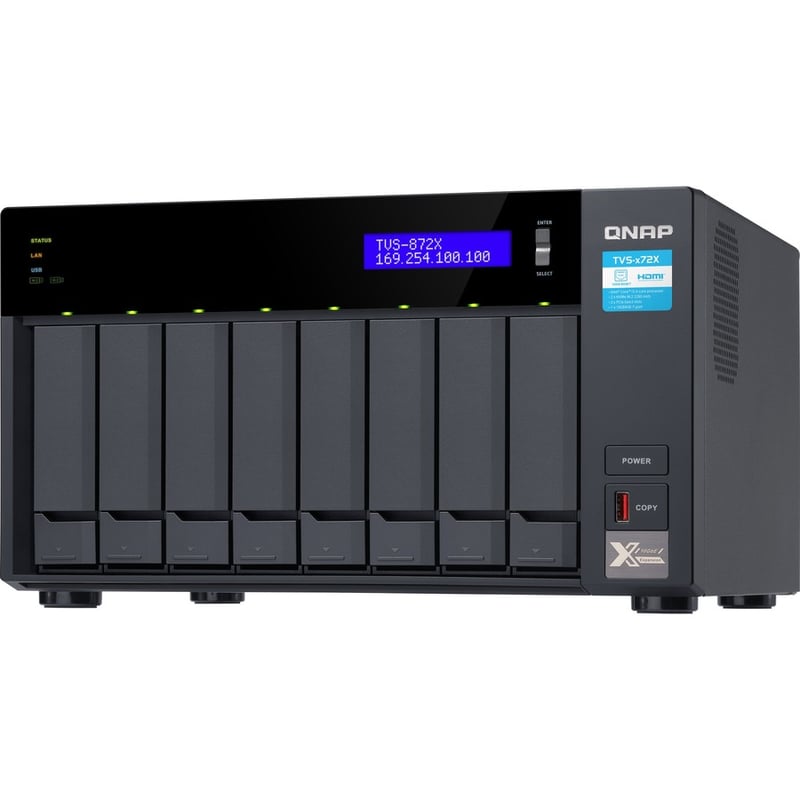 QNAP TVS-872X-I3-8G SAN/NAS Storage System - Thumbnail 3