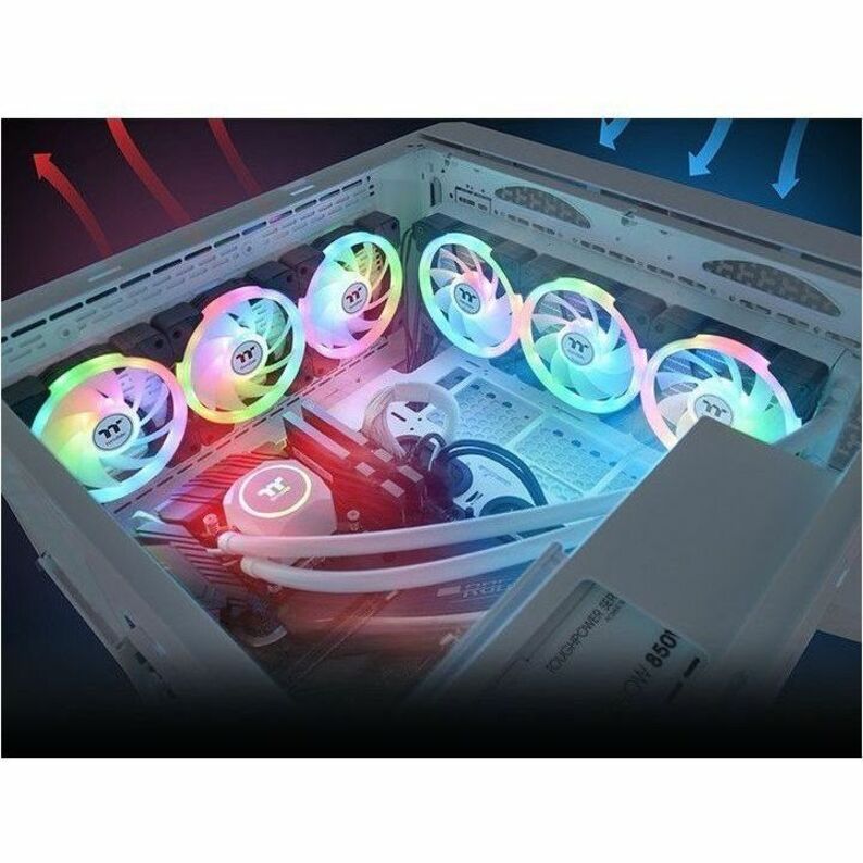 Thermaltake SWAFAN EX12 ARGB Sync PC Cooling Fan TT Premium Edition (3-Fan Pack) - 3 Pack - Thumbnail 4
