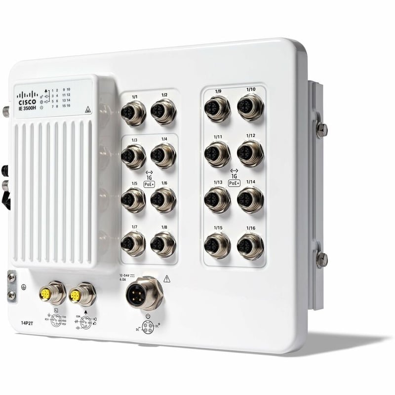 CISCO IE3500H W/ 2 GE 14 POE+ M12 INTERFACES IP67 NE - Thumbnail 2