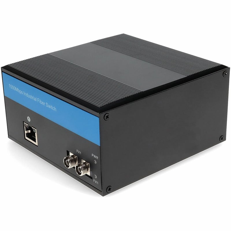 AddOn 1 10/100/1000Base-TX(RJ-45) to 1 1000Base-LX(FC) SMF 1310nm 20km Industrial Media Converter - Thumbnail 1