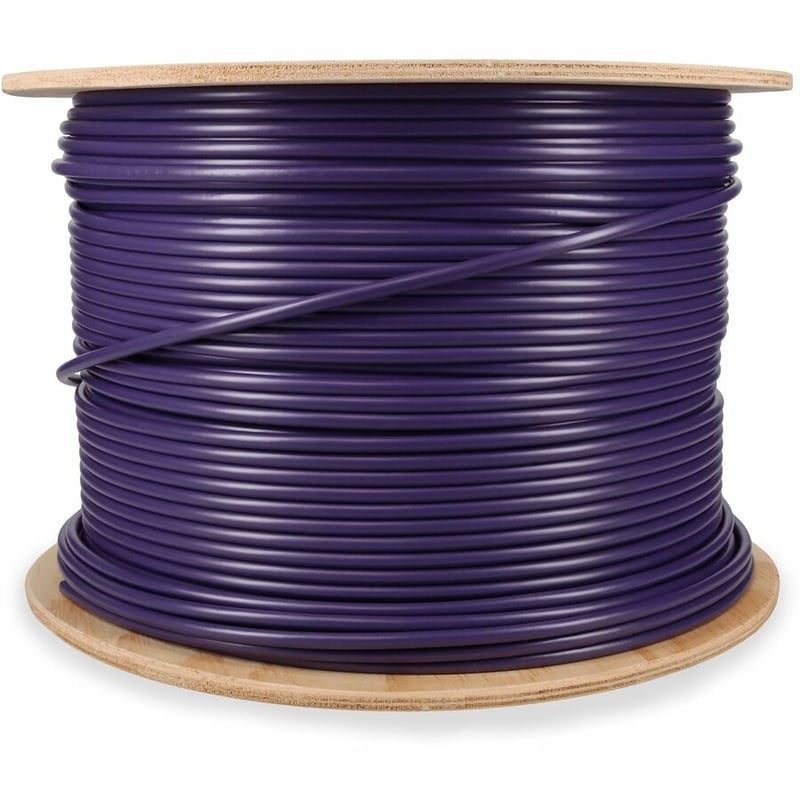 AddOn 1000ft Non-Terminated Purple CAT 6 Shielded Plenum-Rated Bulk Cable - Thumbnail 3