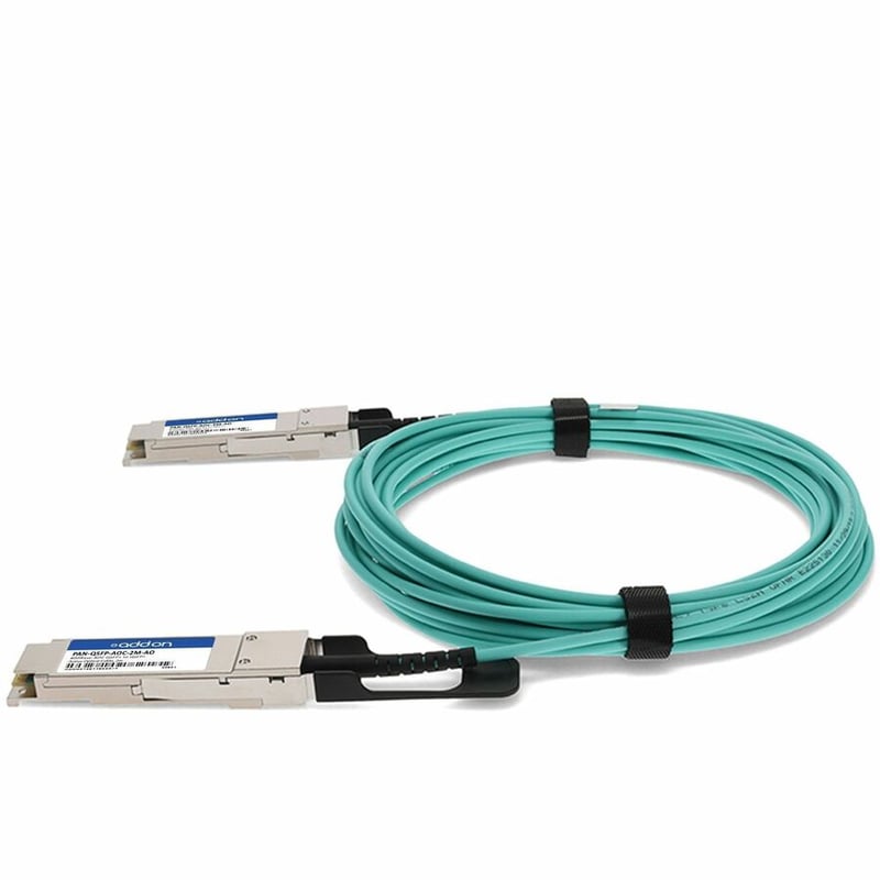 AddOn Palo Alto Networks Compatible TAA Compliant 40GBase-AOC QSFP+ to QSFP+ Active Optical Cable (850nm, MMF, 2m) - Thumbnail 2
