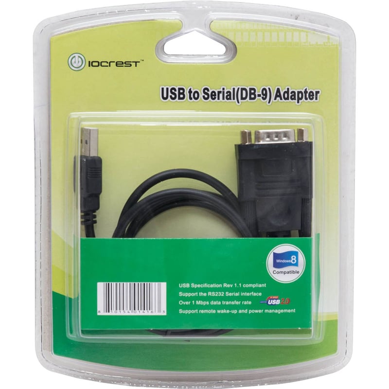 SYBA Multimedia USB 1.1 to Serial DB9 Port RS232 Convertor Cable - Thumbnail 2