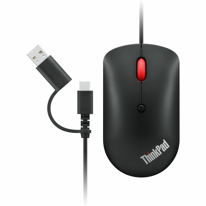 Lenovo ThinkPad USB-C Wired Compact Mouse - Thumbnail 1