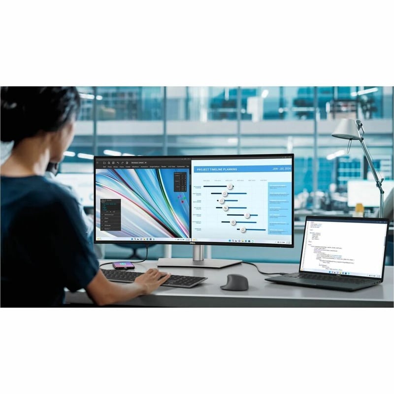 Dell U3425WE 34" Class UW-QHD Curved Screen LED Monitor - 21:9