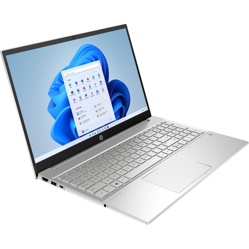 HP Pavilion 15-eh1076nr 15.6" Notebook - Full HD - AMD Ryzen 5 5500U - 8 GB - 256 GB SSD - English Keyboard - Natural Silver - Thumbnail 1