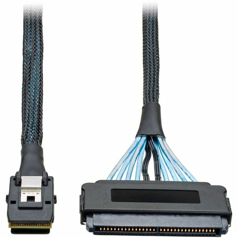 Eaton Tripp Lite Series Internal SAS Cable, mini-SAS (SFF-8087) to 4-in-1 32pin (SFF-8484), 3-ft (0.91 m) - Thumbnail 1