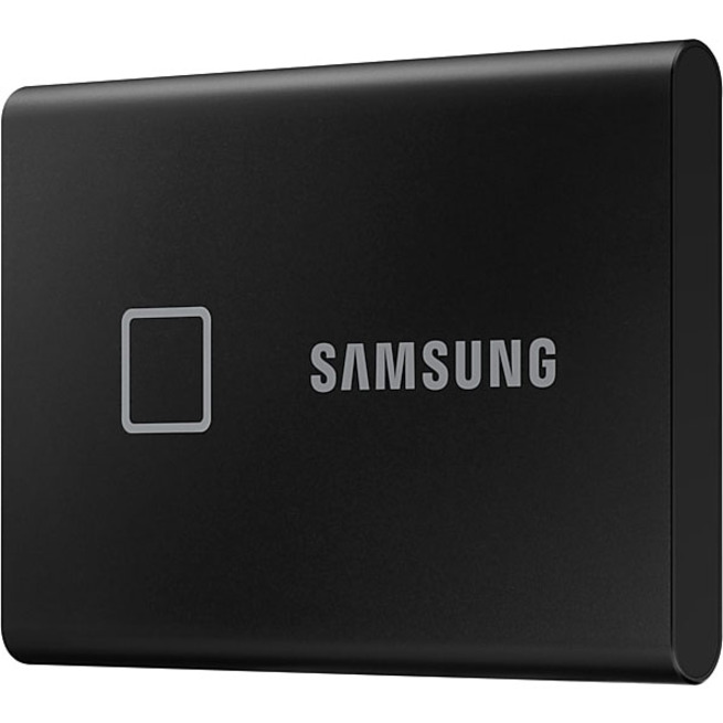 Samsung T7 MU-PC1T0K/WW 1 TB Portable Solid State Drive - External - PCI Express NVMe - Black - Thumbnail 4
