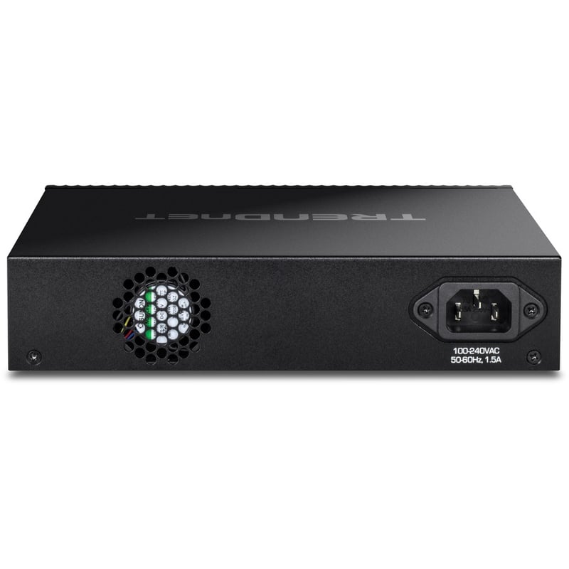 TRENDnet 12-Port 10G Layer 2 Managed SFP+ Switch, TL2-F7120, 12 x 10G SFP+ Ports, 240Gbps Switching Capacity, Supports 10GBASE-X / 1000BASE-FX SFP Fiber Modules, Lifetime Protection, Black - Thumbnail 2
