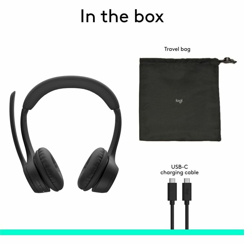 ZONE 305 WRLS HEADSET UC BLACK B2B WITH DONGLE - Thumbnail 5