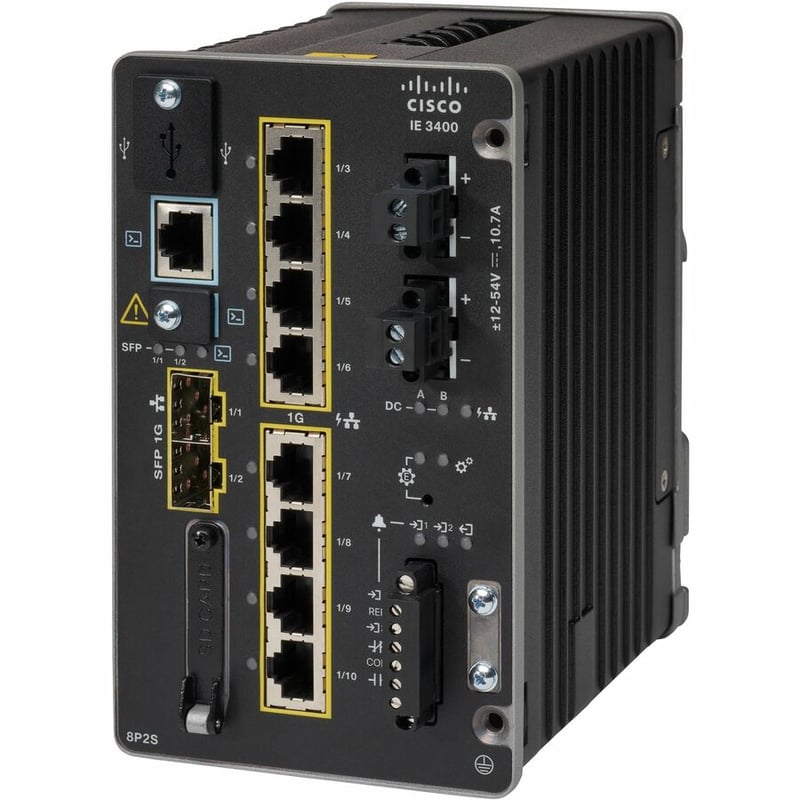 Cisco Catalyst IE-3400-8P2S-E Ethernet Switch - Thumbnail 2