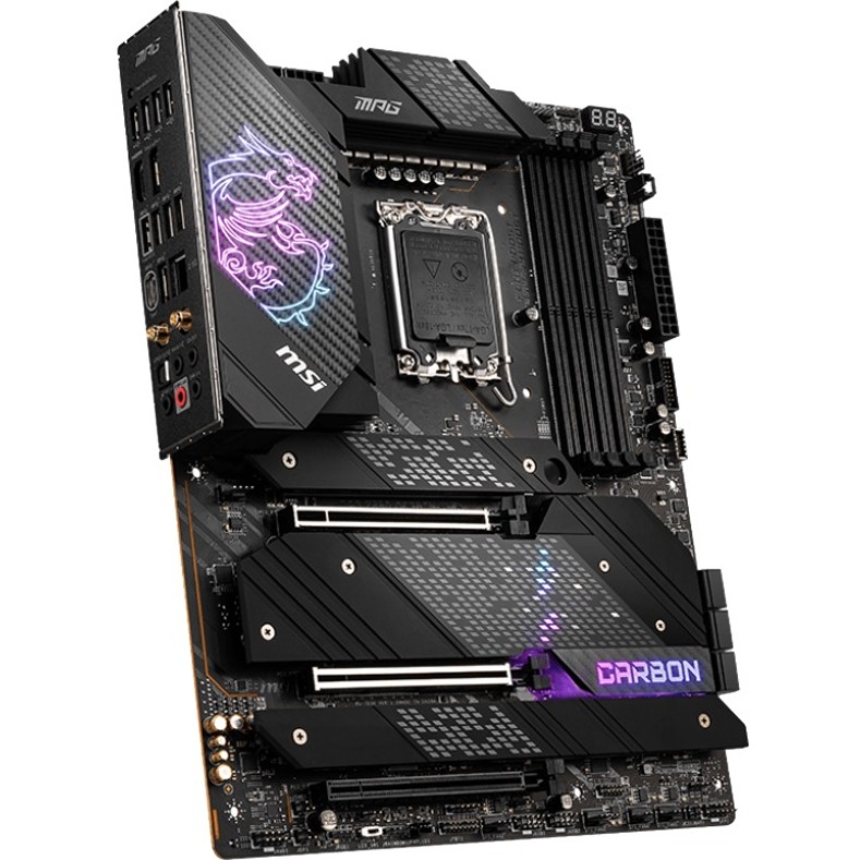 MSI MPG Z690 CARBON WIFI Desktop Motherboard - Intel Z690 Chipset - Socket LGA-1700 - Intel Optane Memory Ready - ATX - Thumbnail 3