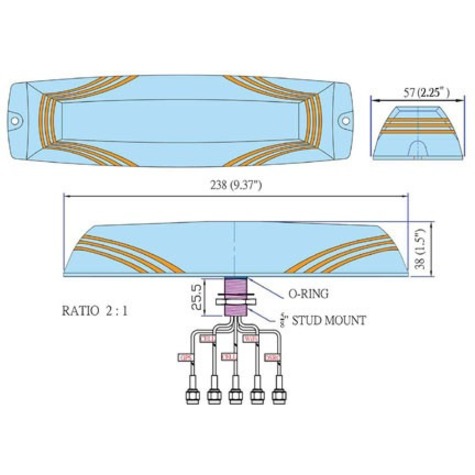 B+B SmartWorx 5-in-1 Low-Profile MiMo Antenna - Thumbnail 2