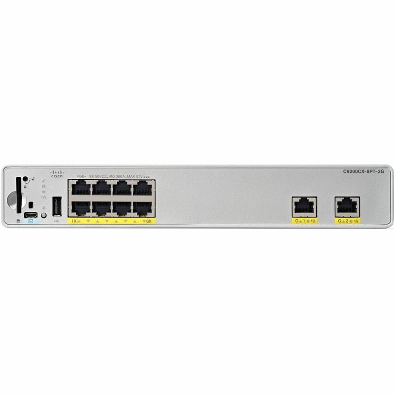 CATALYST 9000 COMPACT SWITCH 8 PORT POE+ PASSTHROUGHA - Thumbnail 4