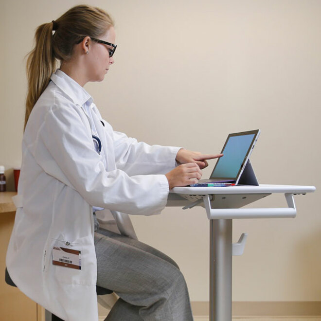 Ergotron StyleView S-Tablet Cart, SV10 - Thumbnail 3
