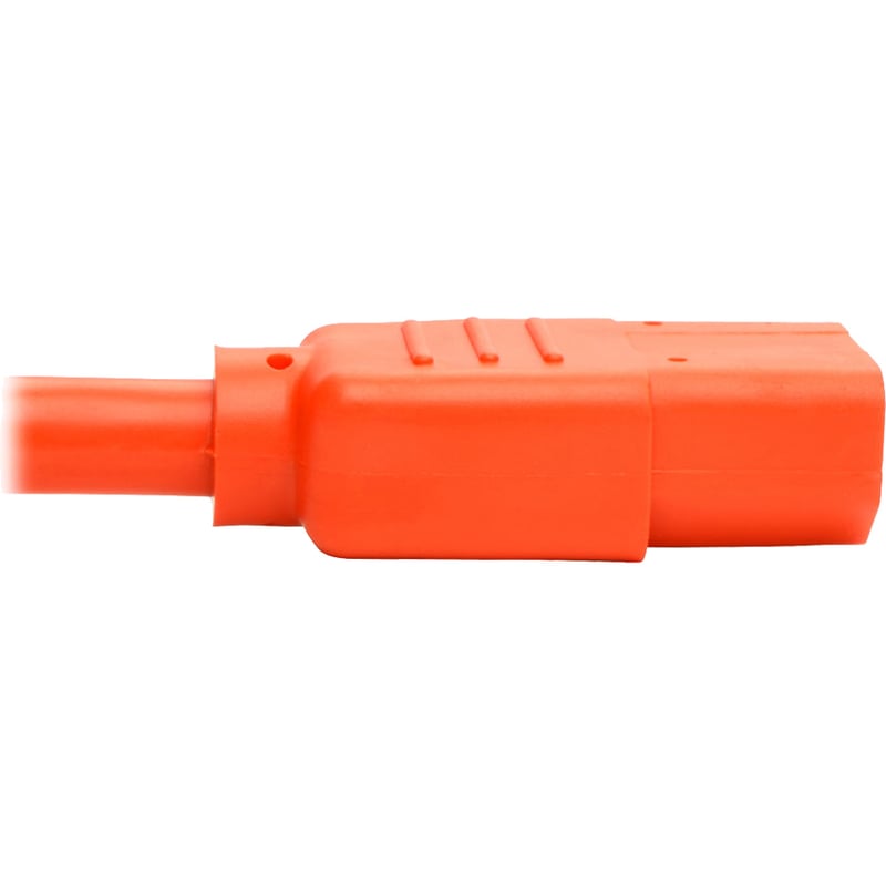 Eaton Tripp Lite Series Heavy-Duty PDU Power Cord, C13 to C14 - 15A, 250V, 14 AWG, 3 ft. (0.91 m), Orange - Thumbnail 4