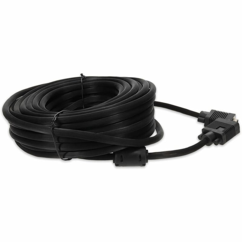 50ft VGA Male to VGA Male Black Cable For Resolution Up to 1920x1200 (WUXGA) - Thumbnail 2
