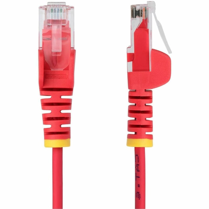 SLIM CAT6 CABLE RED LSZH SLIM SNAGLESS RJ45 UTP PATCH CABLE - Thumbnail 2