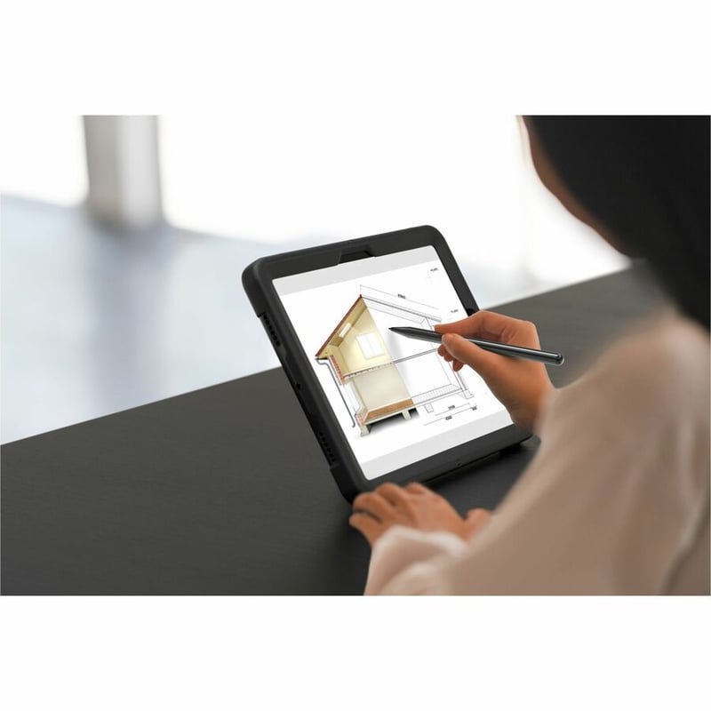 CTA Digital Protective Case with Built-in 360 Degree Rotatable Grip Kickstand & Pen Slot for Samsung Galaxy Tab A8 10.5â€Â Tablet - Thumbnail 2