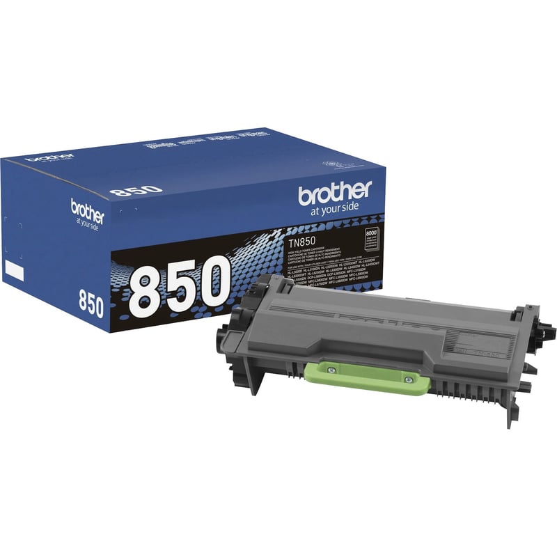 Brother Genuine TN850 High Yield Mono Laser Black Toner Cartridge - Thumbnail 1
