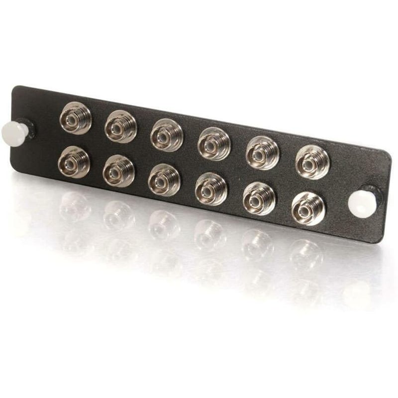 C2G Q-Series 12-Strand, FC, Zirconia Insert, SM FC Adapter Panel - Thumbnail 1