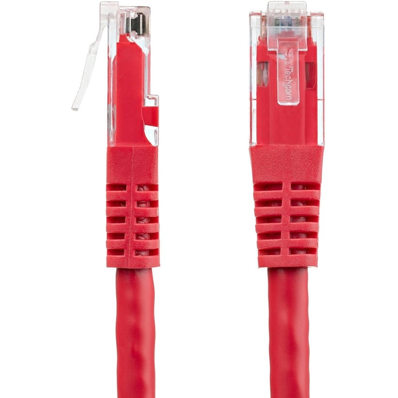 StarTech.com 10ft CAT6 Ethernet Cable - Red Molded Gigabit - 100W PoE UTP 650MHz - Category 6 Patch Cord UL Certified Wiring/TIA - Thumbnail 3