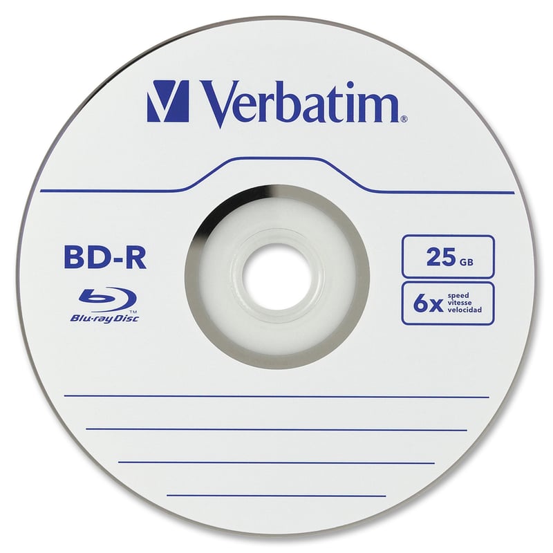 Verbatim 97457 Blu-ray Recordable Media - BD-R - 16x - 25 GB - 25 Pack Spindle - Thumbnail 4