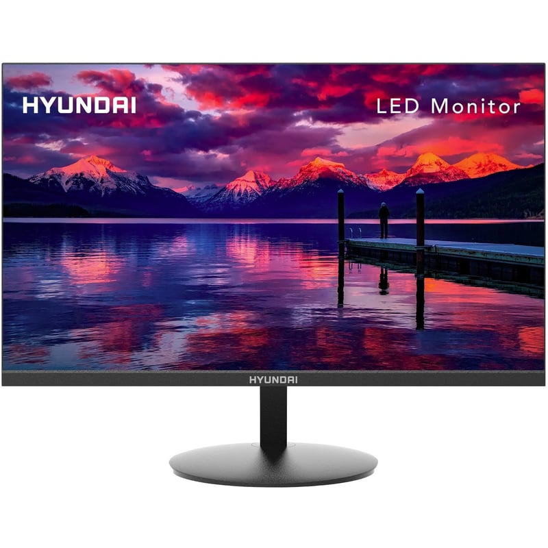 Hyundai 24-Inch Professional Thin Monitor, 75Hz, 1080p Full HD (1920x1080) LED, HDMI and VGA Cables Included, VESA Mountable, Black, 24FGM Series - Thumbnail 1