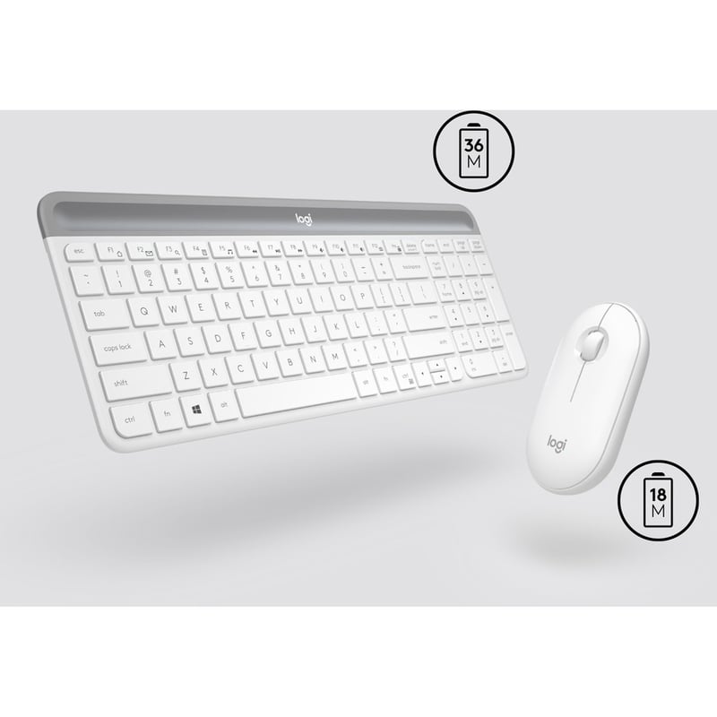 Logitech Slim Wireless Keyboard and Mouse Combo MK470 - Thumbnail 5